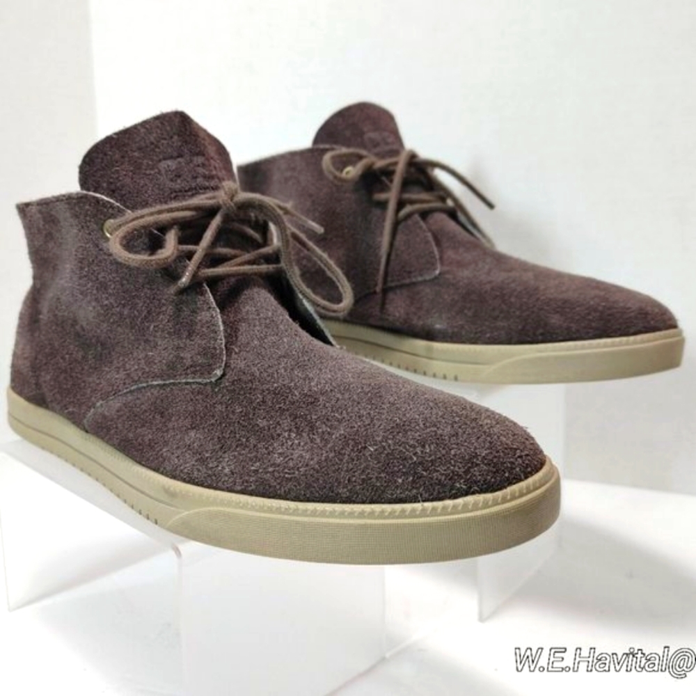 Clae® Strayhorn™Unlined Umber Suede Mens Premium Casual Sneakers Brown Size US 8